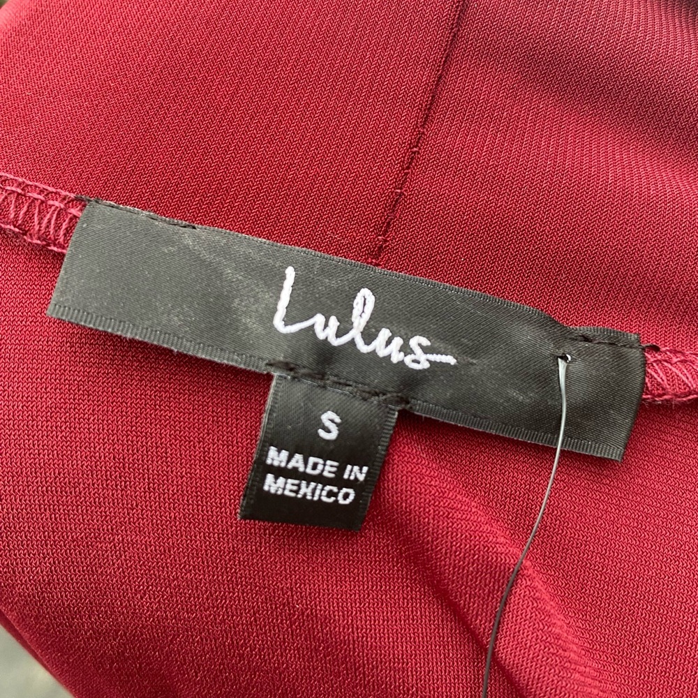 Lulus Burgundy Maroon Plunge Bodysuit - Picture 12 of 12
